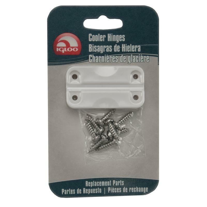 Igloo Cooler Hinges 2-Pack - Replacement White Hinges for 25-165 Qt Ice Chests