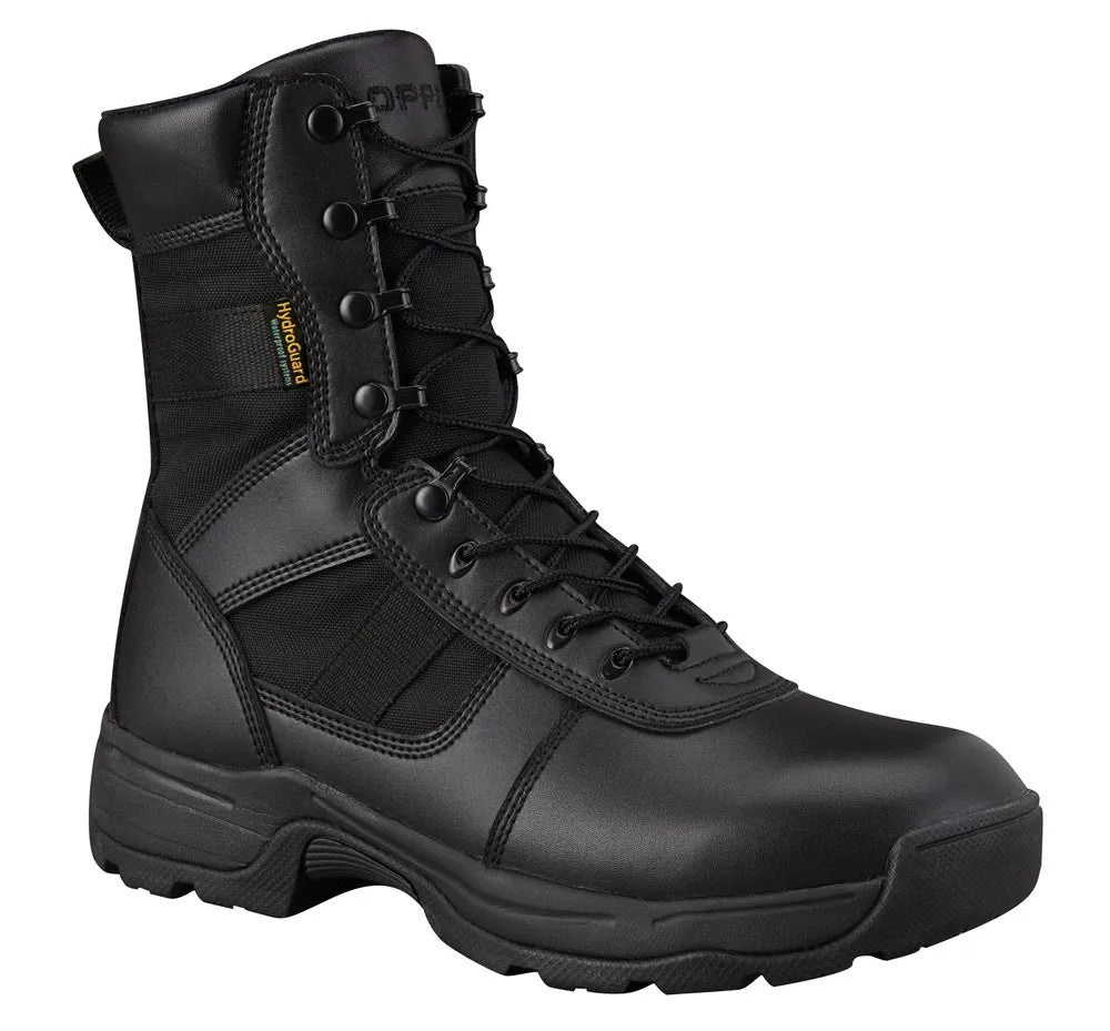 Waterproof Tactical Army Boots with Side Zip - Leather & Slip-Resistant