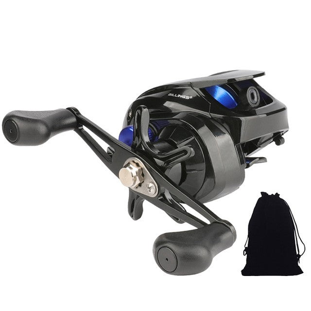 Baitcasting Fishing Reel 7.2:1 Metal Spool, Magnetic Cast Reel, Versatile Use