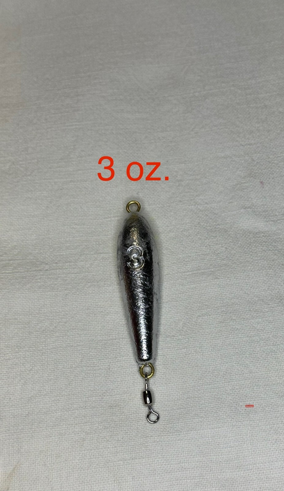 Trolling Inline Sinkers with Swivel - Lead Weights for Fishing, 2oz-4oz, Bulk Quantities