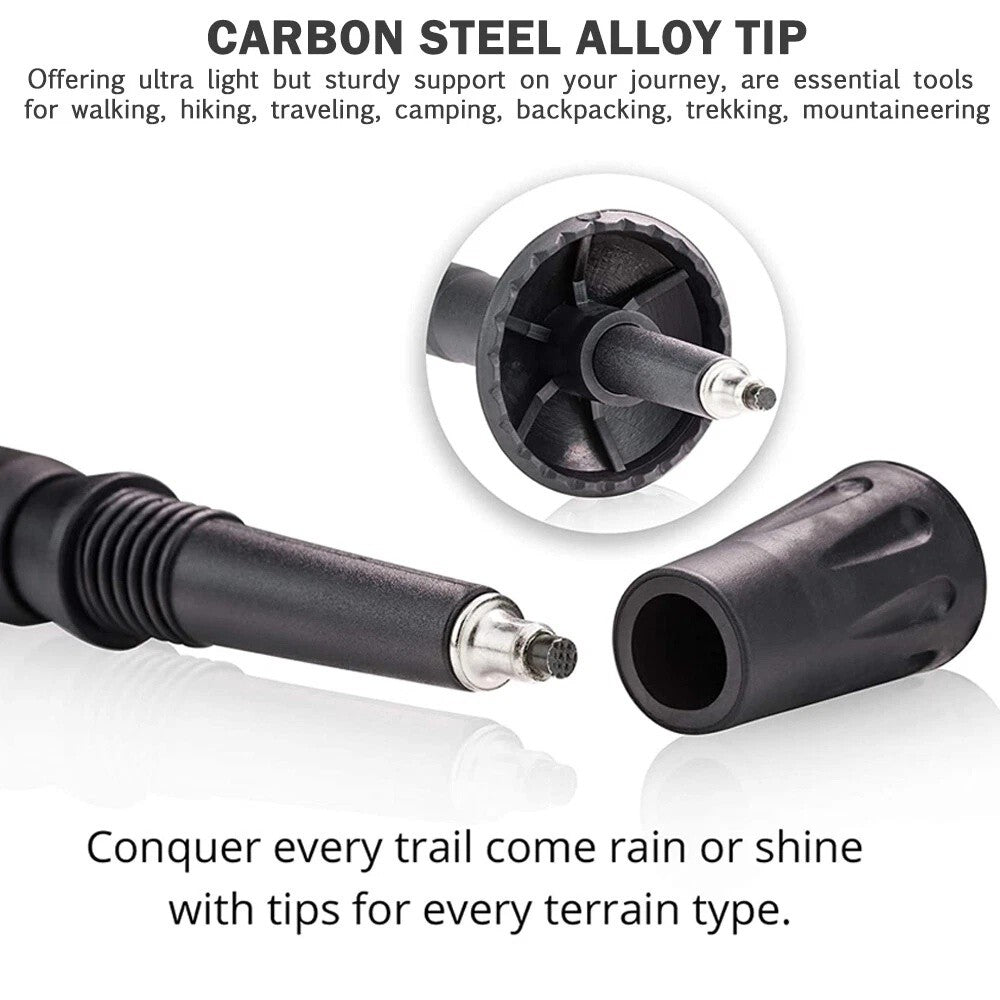 Adjustable Trekking Poles - Lightweight Aluminum Hiking Sticks with Anti-Shock