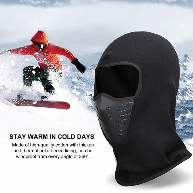 Full Face Balaclava Mask for Cycling Skiing Outdoor Winter Activities Windproof