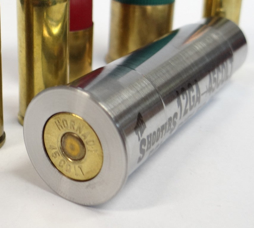 12GA to 45 Colt Rifled Shotgun Adapter - Stainless Steel, Chamber Reducer