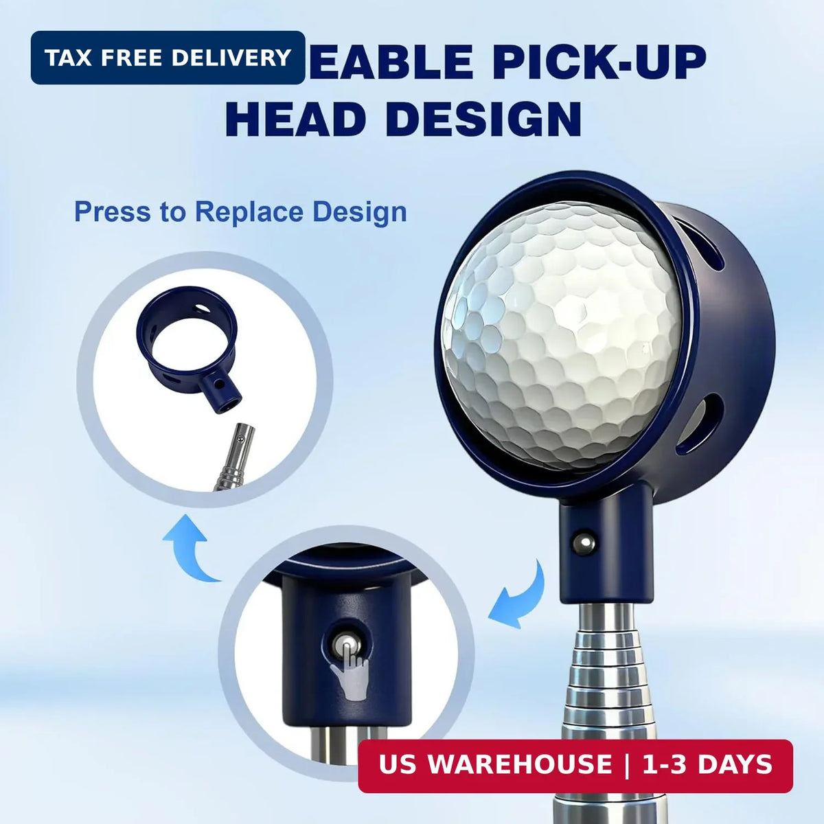Telescopic Golf Ball Retriever 9-20Ft Water Pond Grabber Tool