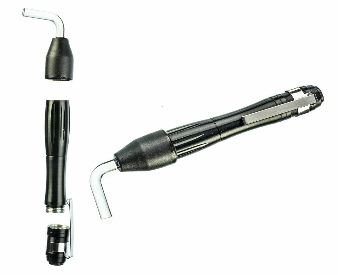 Compact Fiber Optic Bore Light for Gun Barrel Inspection - Black