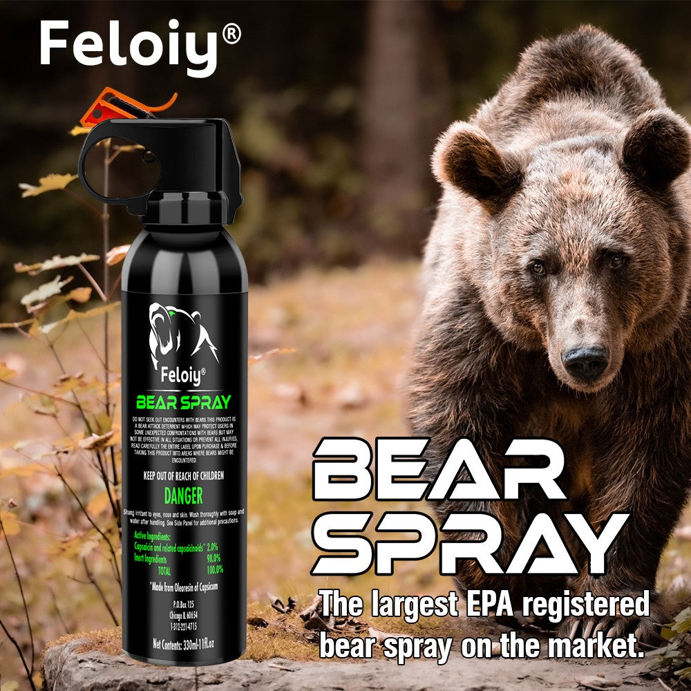 30 Feet Bear Deterrent Spray 11 Oz for Camping and Hiking