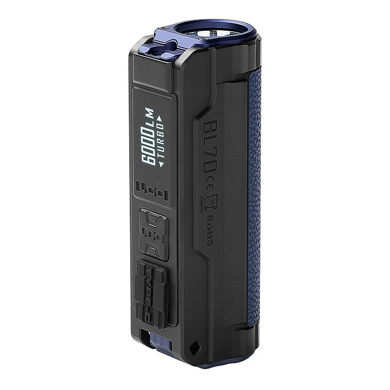 6000 Lumens USB-C Rechargeable EDC LED Flashlight - Waterproof Aluminum Torch