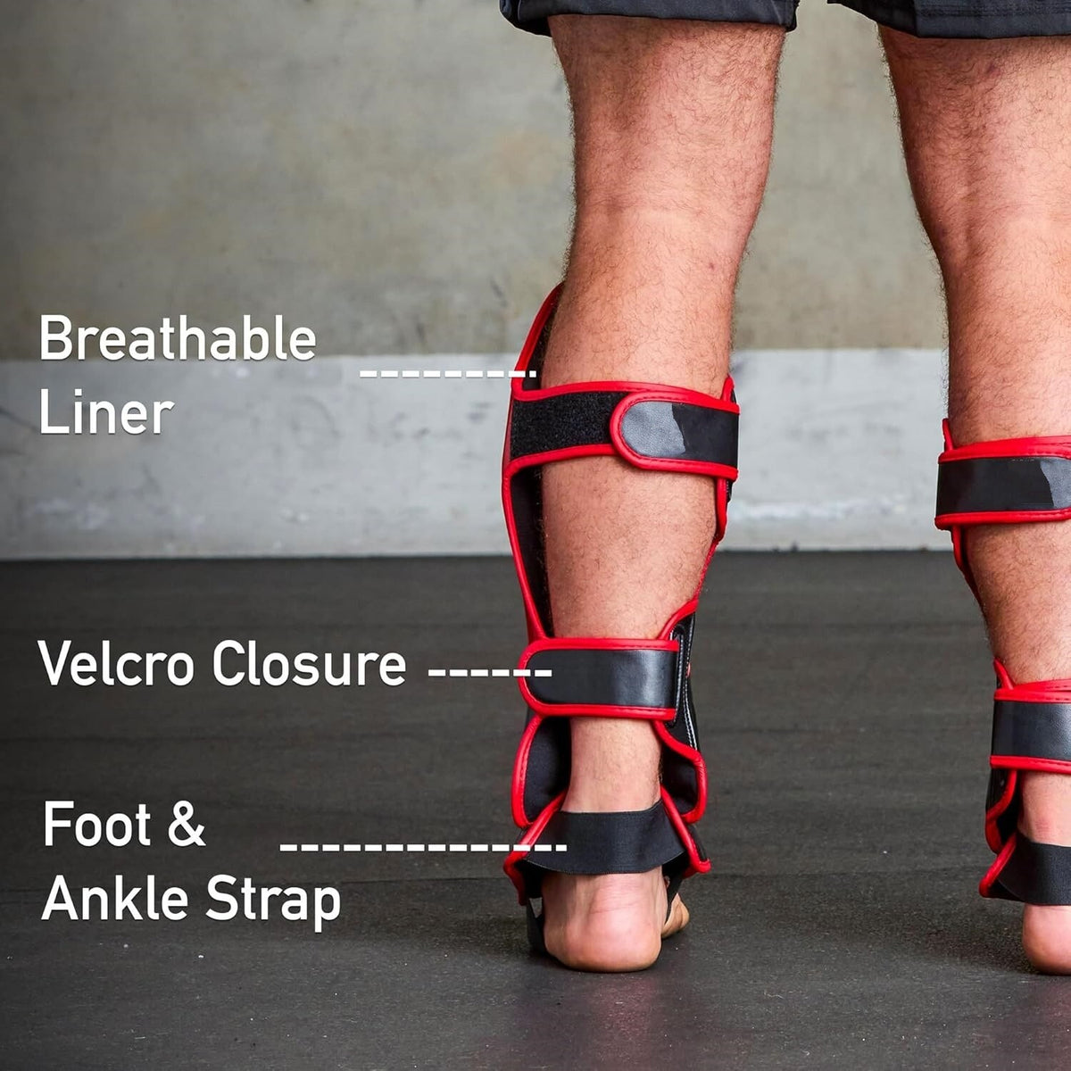 MMA Shin Guards Kickboxing Leg Protectors for Training & Sparring