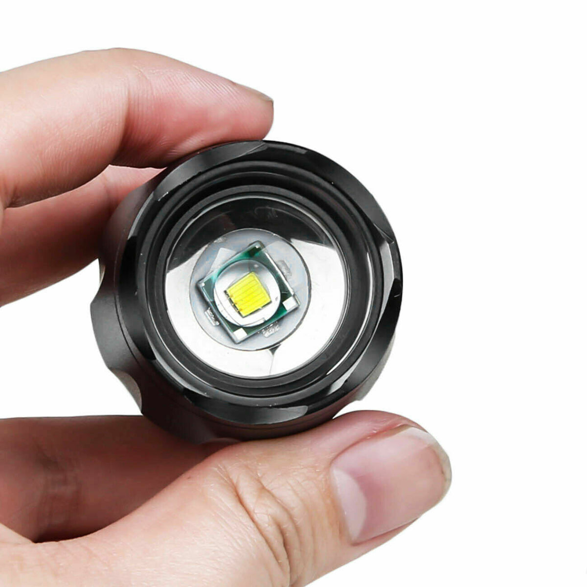 High-Power Tactical LED Flashlight 2000 Lumens Rechargeable & Battery Included
