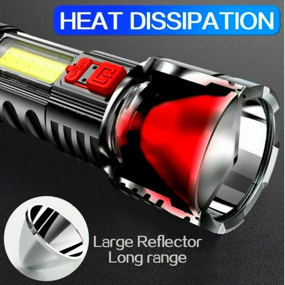 Rechargeable LED Torch Tactical Flashlight Lantern 999000000 LM Waterproof