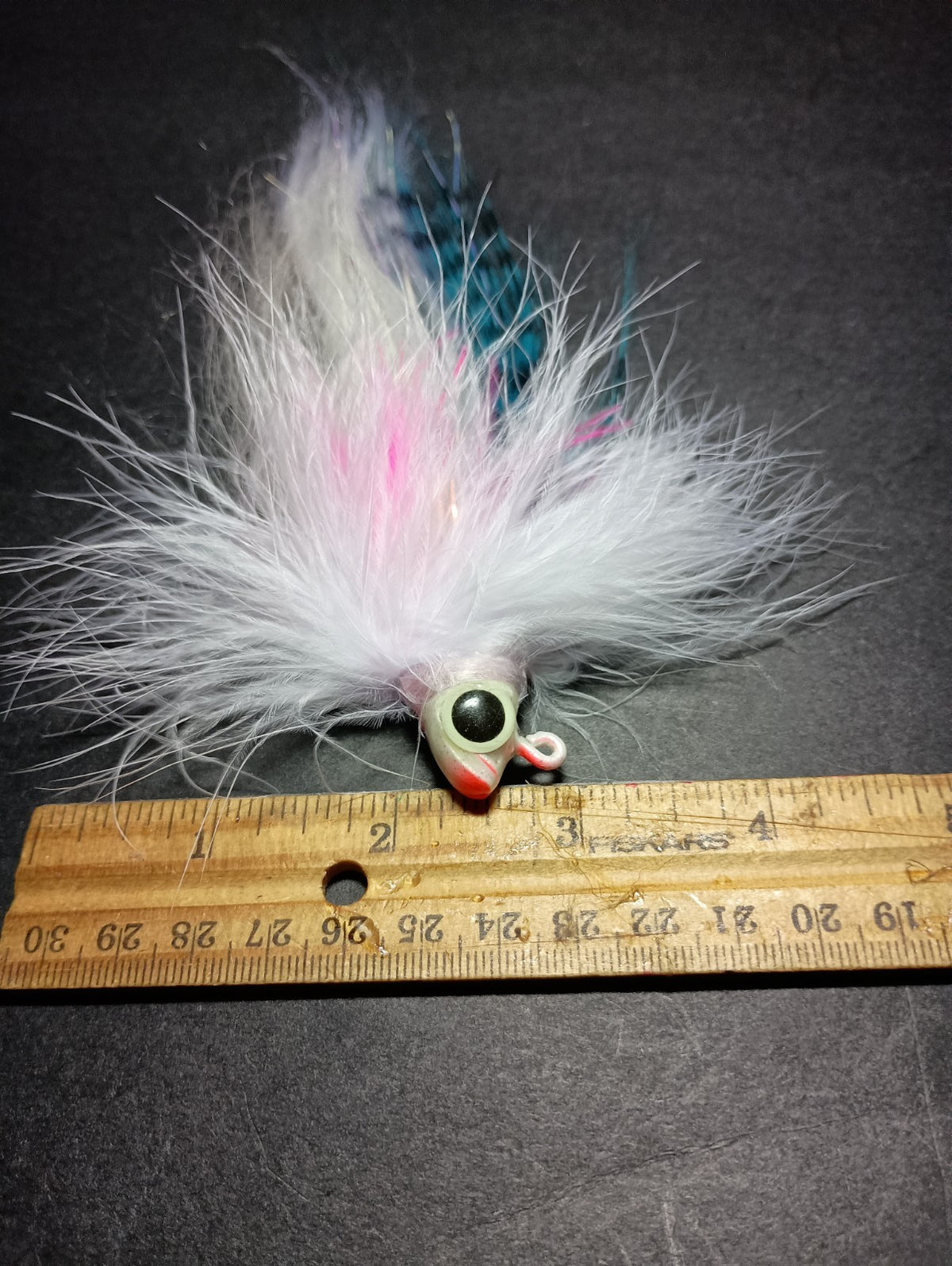 Glow in the Dark Fishing Jig for Big Predators - 9 Inch 3/4 oz