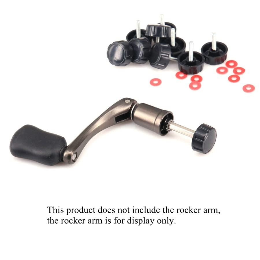 Fishing Reel Handle Screw Caps Small Black - Replacement Parts for Spinning Reels