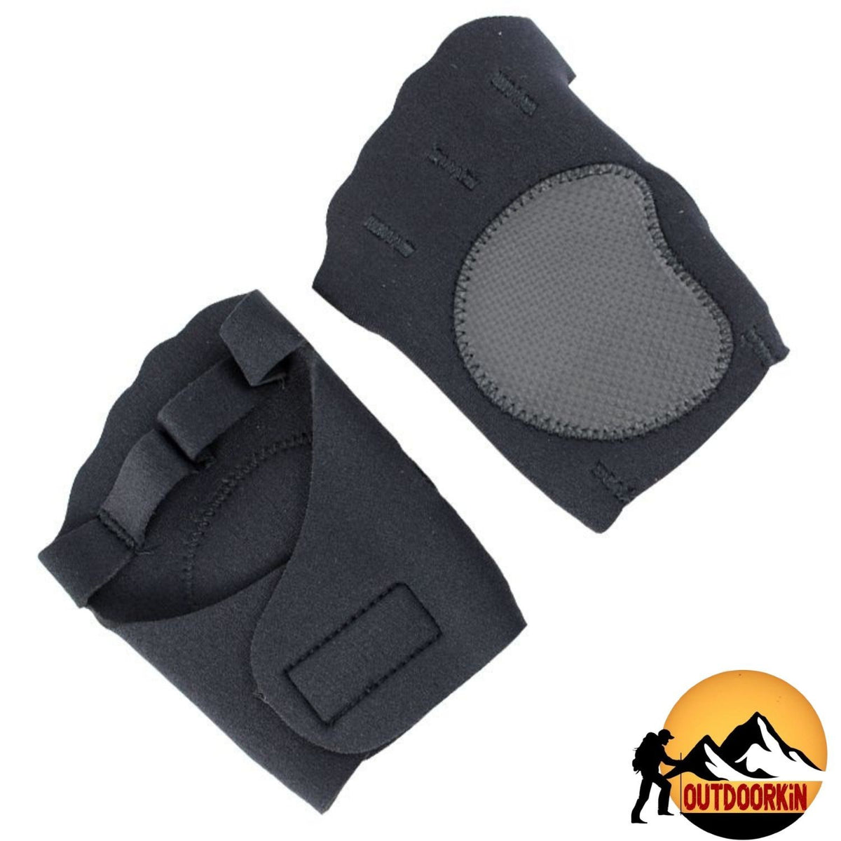 Sport Gloves with Wrist Strap - Fingerless Fitness & Outdoor Gloves