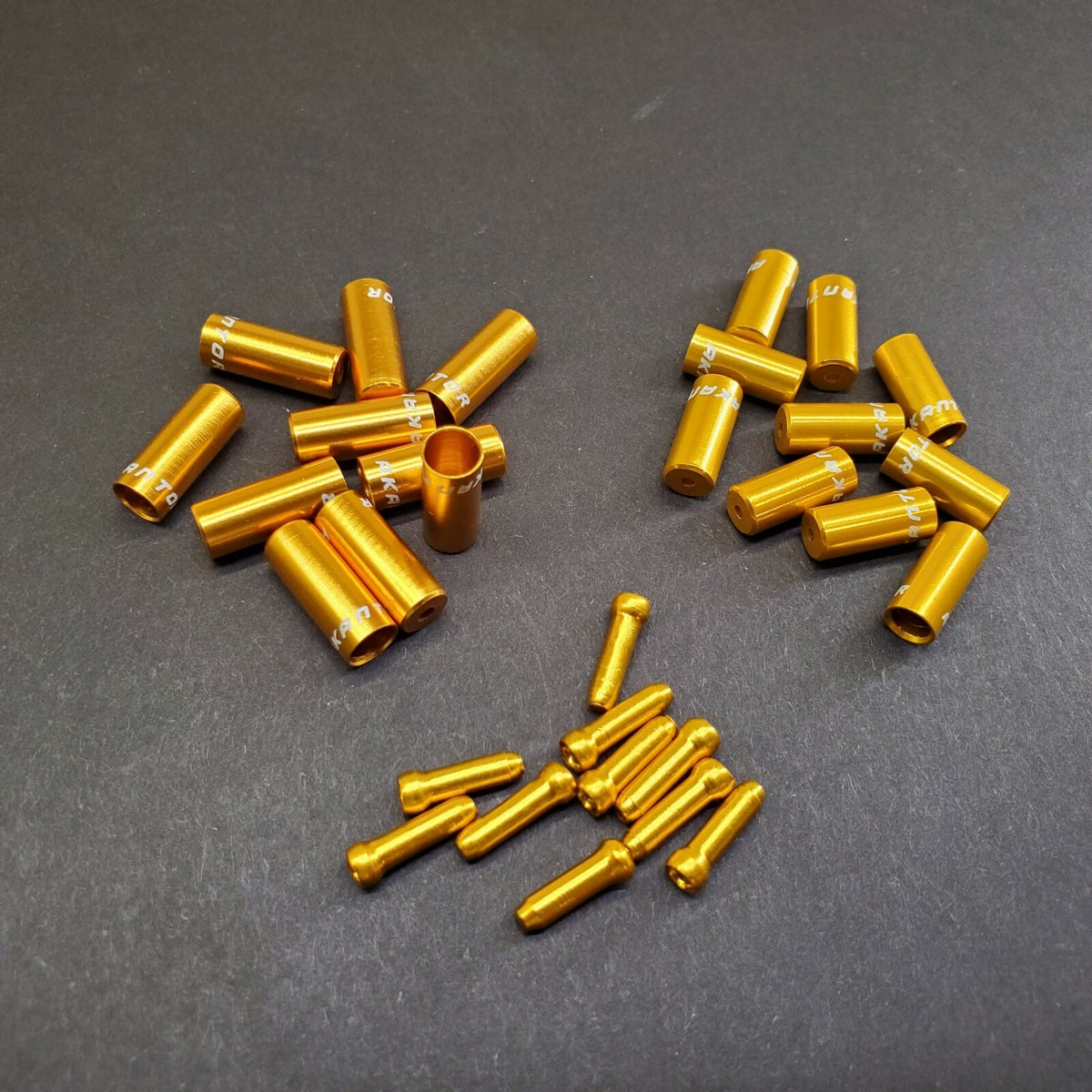 30 Pc Bicycle Cable End Caps & Ferrule Hop-Up Kit - Multiple Colors