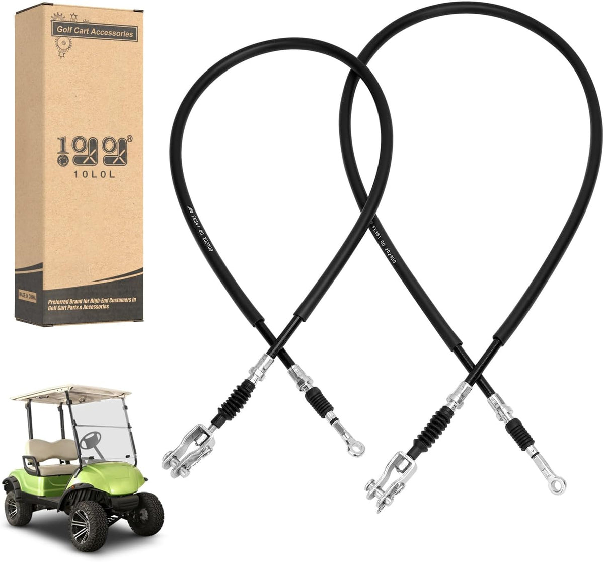 Golf Cart Brake Cable Set for Yamaha G8 G14 G16 G19 G20 G22 Gas & Electric