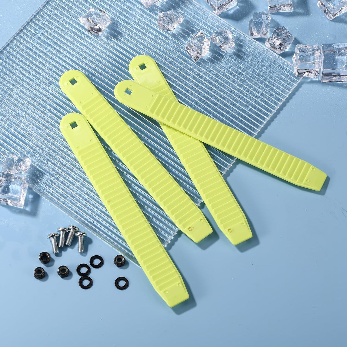 Snowboard Ankle Ladder Strap Binding 4 Pack, Nylon Ski Binding Hardware