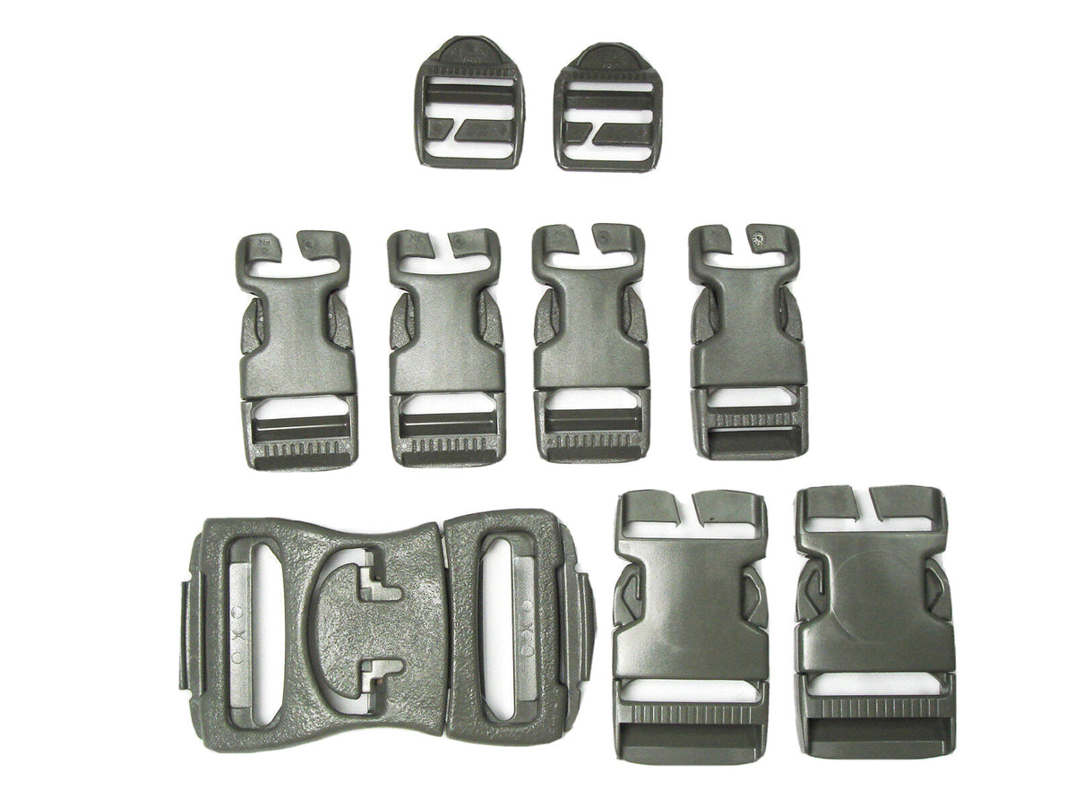 US Military Replacement Tactical Backpack Buckle Set Foliage Green