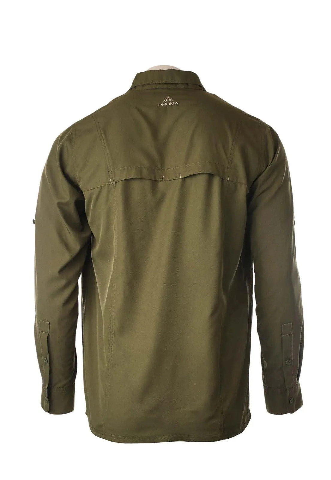 Long Sleeve Shooting Shirt with UPF 30+ Sun Protection - Dark Olive