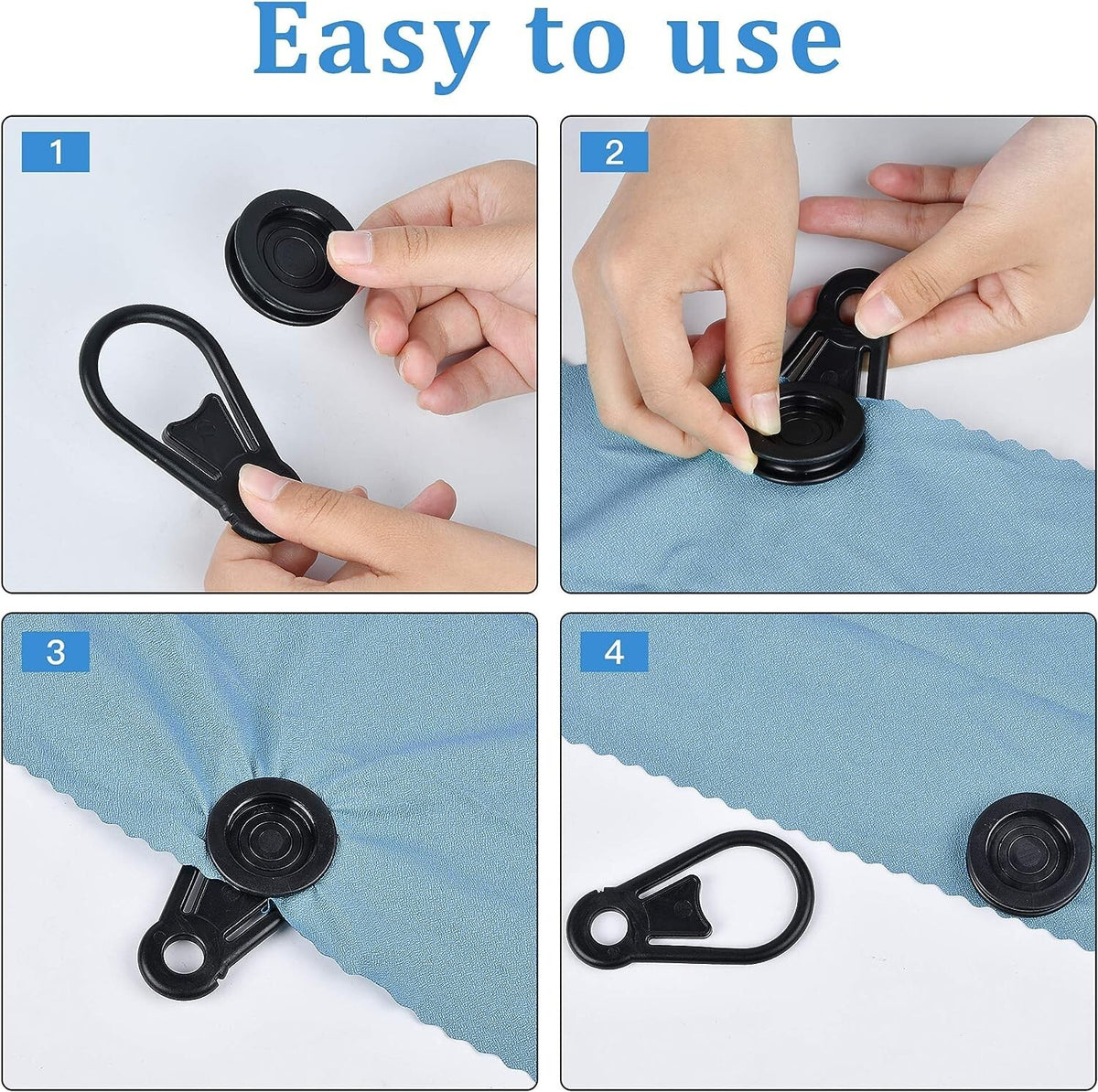 Beach Shade Weight Kit with Sand Pouches & Clamp Attachments