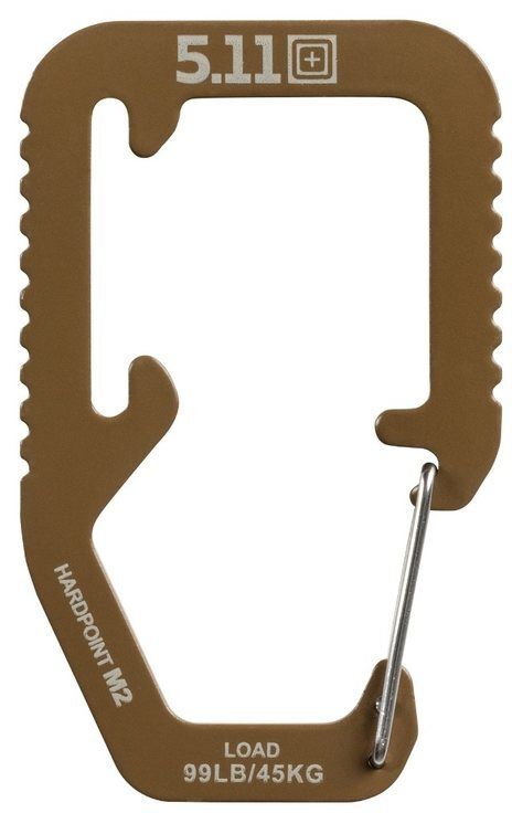 5.11 Hardpoint M3 Coyote Carabiner for MOLLE & HEXGRID Load Platforms