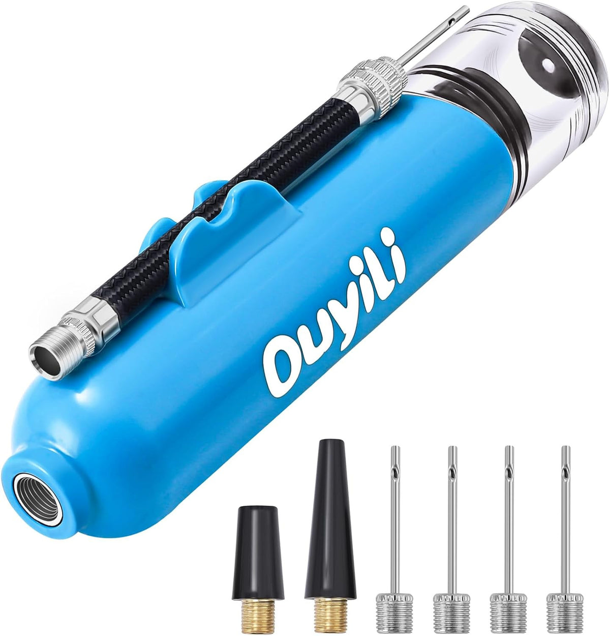 Portable Hand Pump for Sports Balls with Needles - Compact Ball Inflator