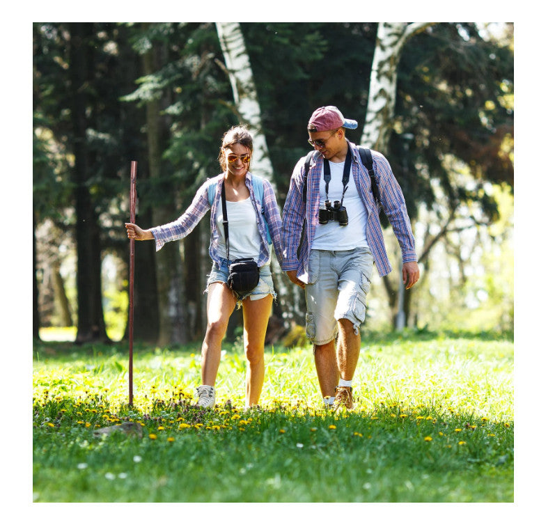55 Inch Rustic Wooden Walking Stick for Men & Women - Durable Outdoor Support