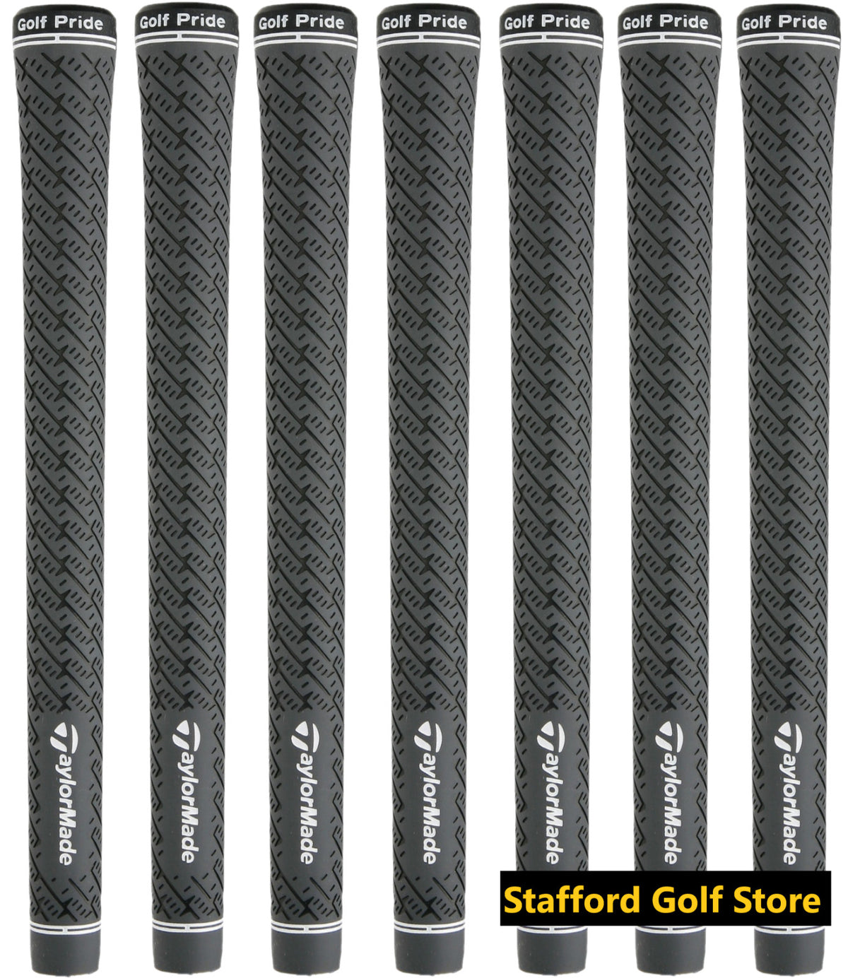 Golf Grip Set of 5-8 Pairs TaylorMade Z-Grip Standard Golf Club Grips Gray Black
