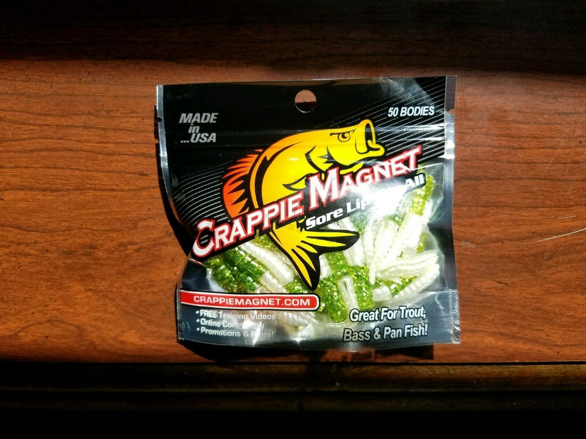 Crappie Magnet Fishing Lures Pack - 50 Pieces in New Gold Color
