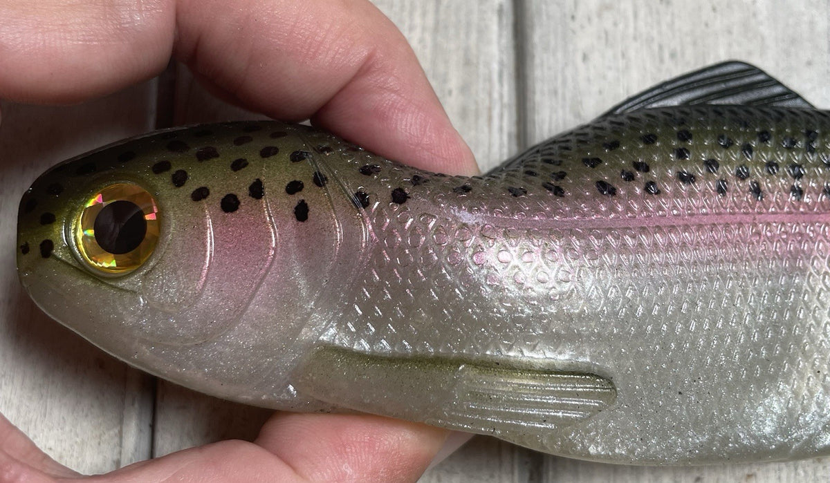 10-Inch Weedless Trout Swimbait with Subtle Tail Action - Stock Color