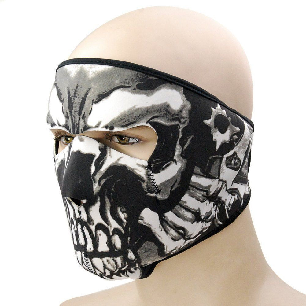 Halloween Skeleton Ghost Skull Face Mask Unisex Balaclava for Outdoor & Cosplay