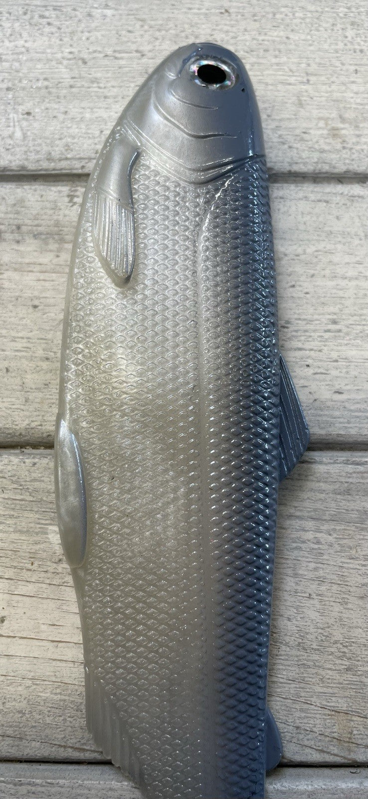 8-Inch Weedless Swimbait Fish Lure Ghost Shad Soft Plastic Bait