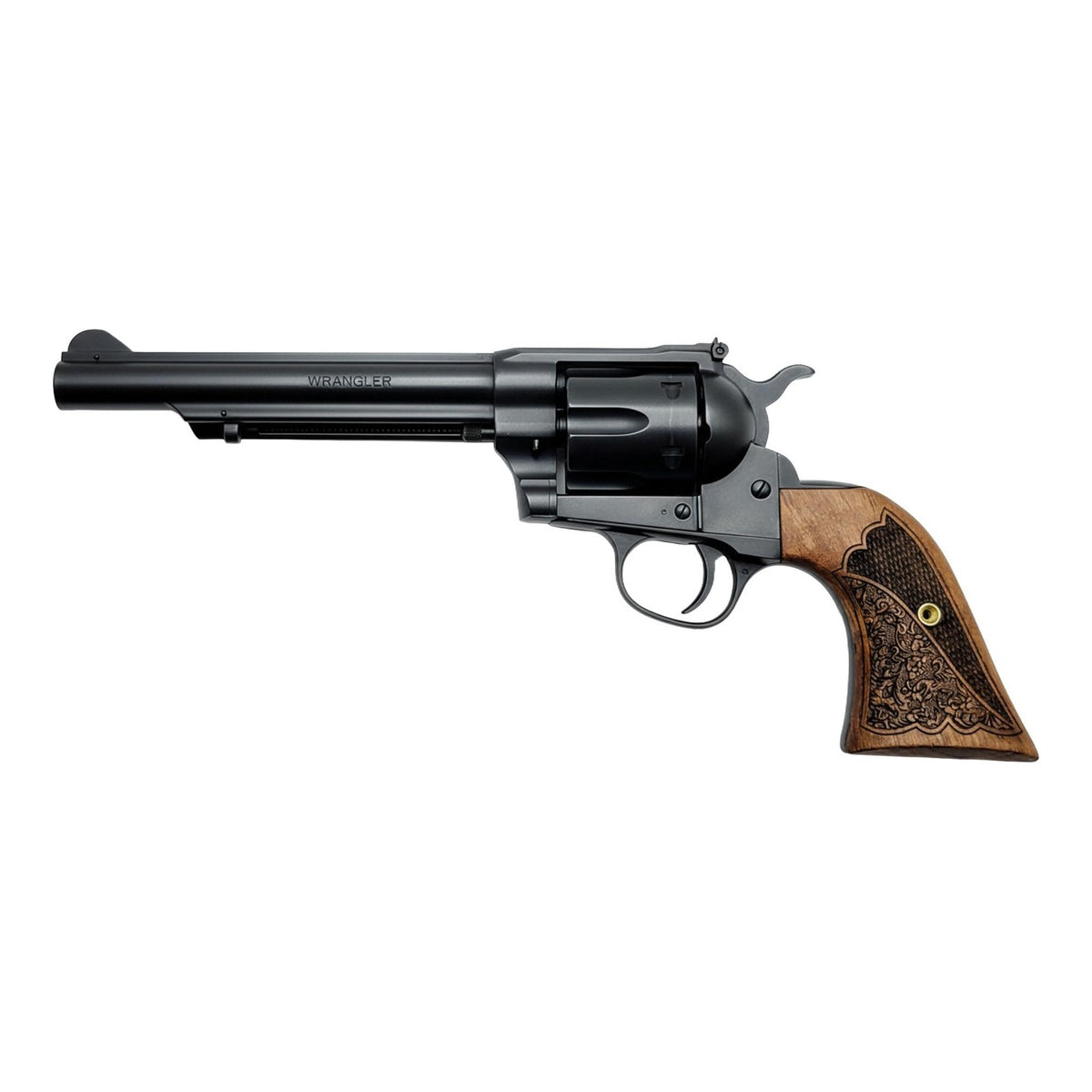 Ruger Wrangler & Diamondback .22 Walnut Oak Leaf Scroll Gun Grips