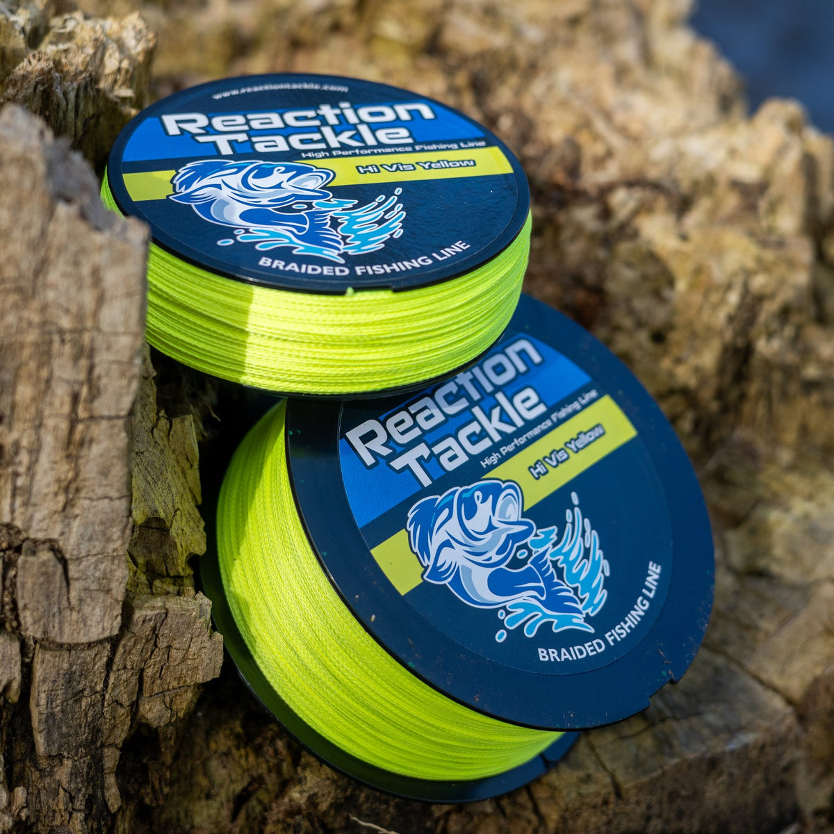 Braided Fishing Line Hi Vis Yellow - Multiple Strands & Lengths