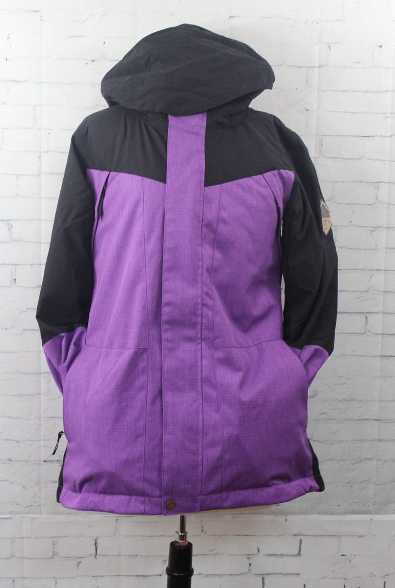 Women's Snowboard Jacket with Insulation - Bonfire Mckenna Rhodi Purple/Black