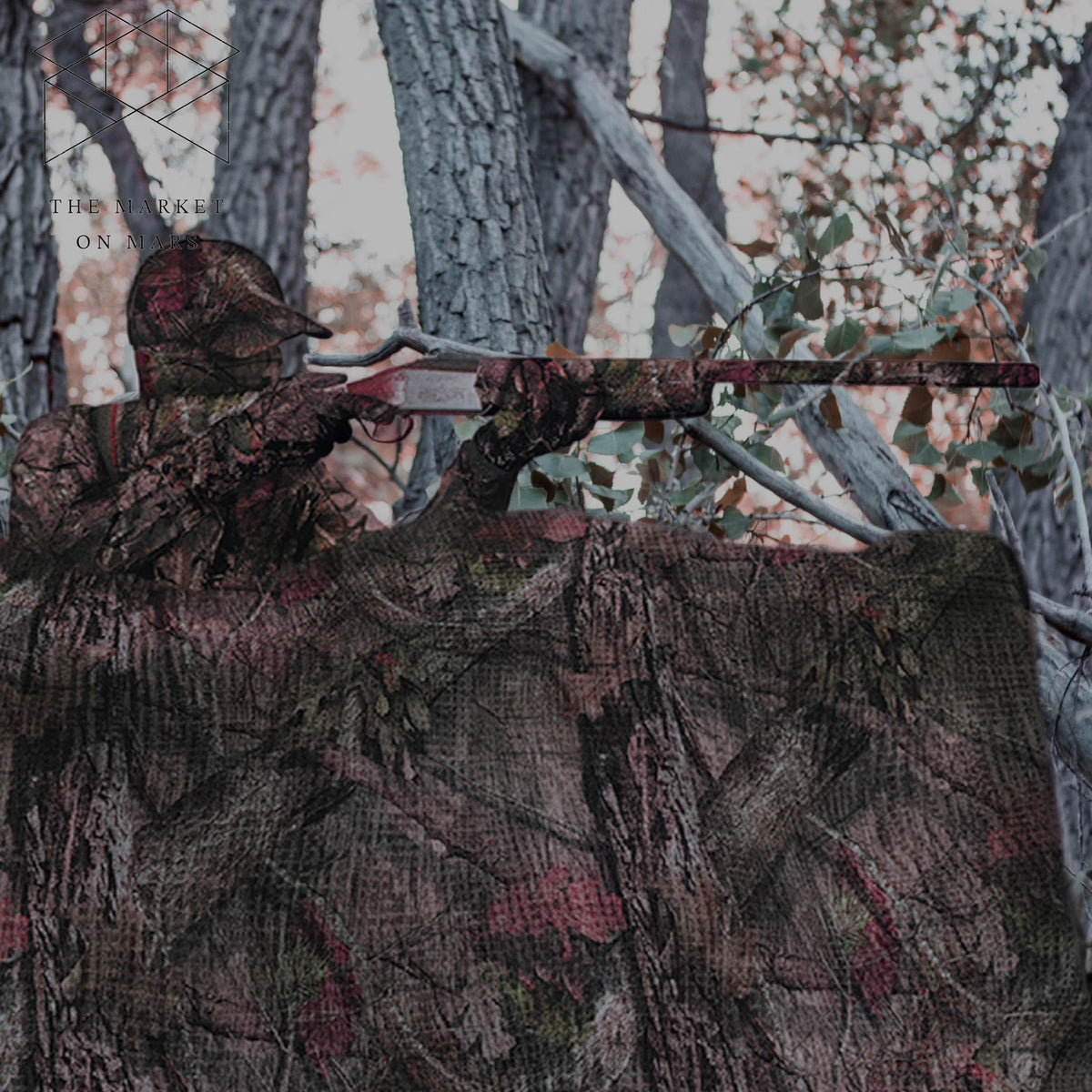 Camouflage Burlap Hunting Blind Material - 2 Pack, Large Coverage