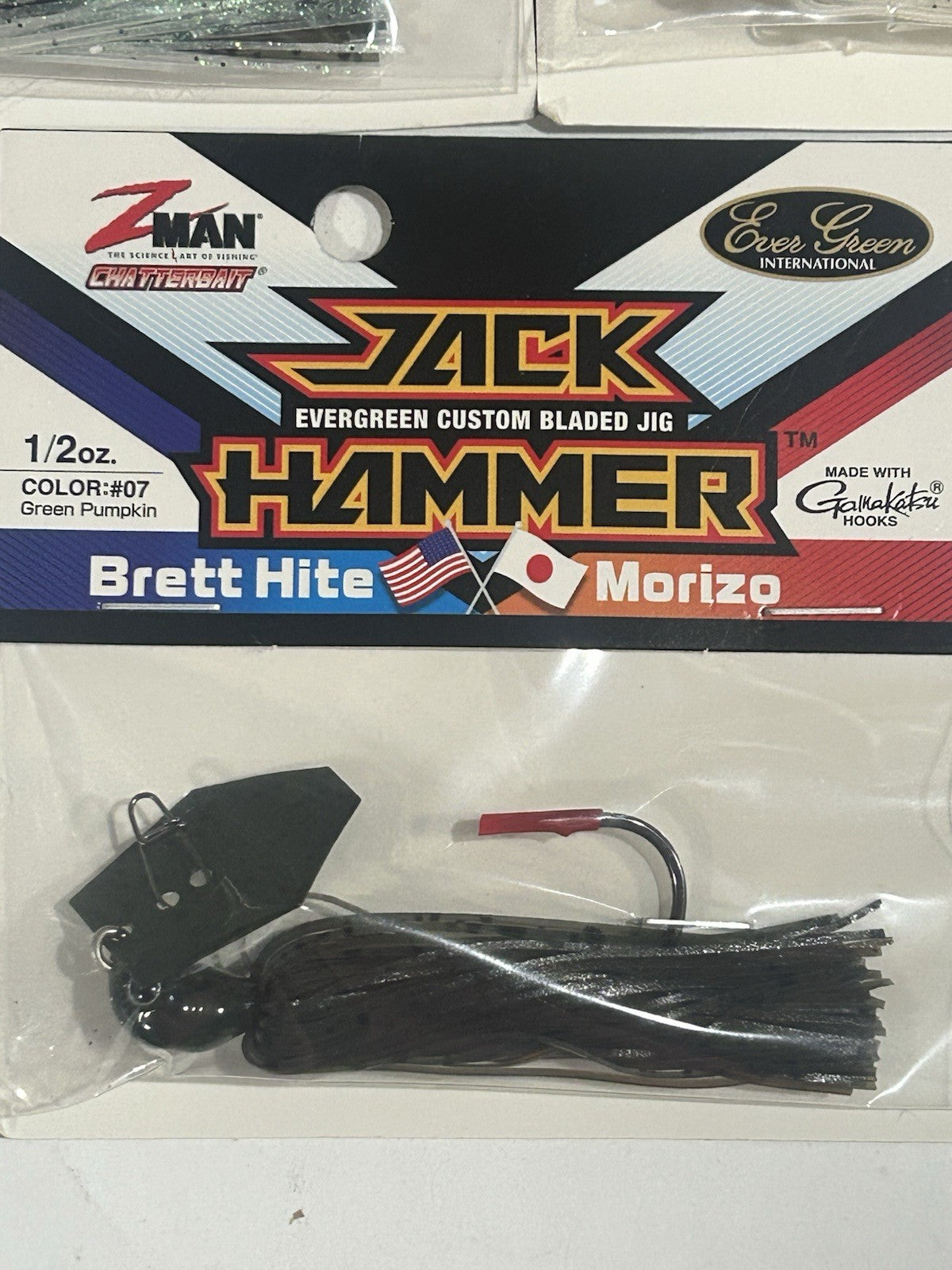 3-Piece Fishing Chatterbaits Set - 1/2 Oz Jack Hammer Lures in Different Colors