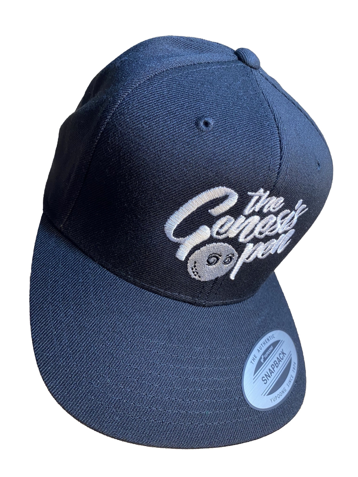Malbon Golf Hat Genesis Open Pacific Palisades Black Snapback Cap