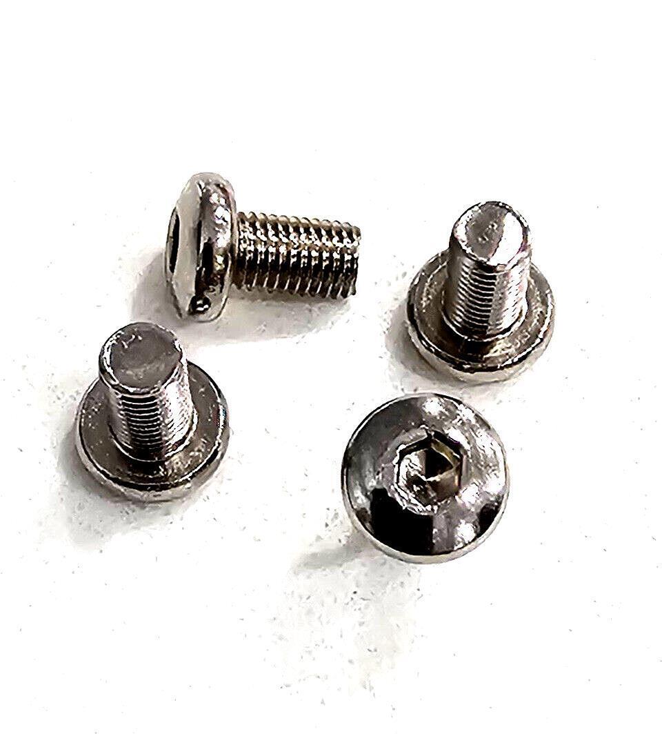 Nickel Allen Hex Grip Screws for 1911 Pistols - Pack of 4