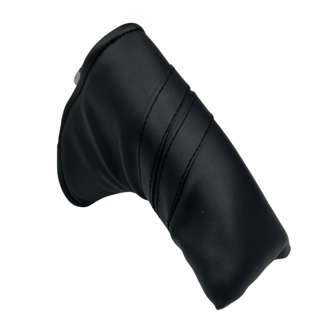 Sunfish Leather Blade Putter Headcover - Black on Black Murdered Out