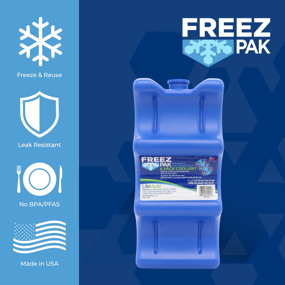 Reusable Ice Block for 12oz Cans - Keeps Drinks Cold, 4 Pack