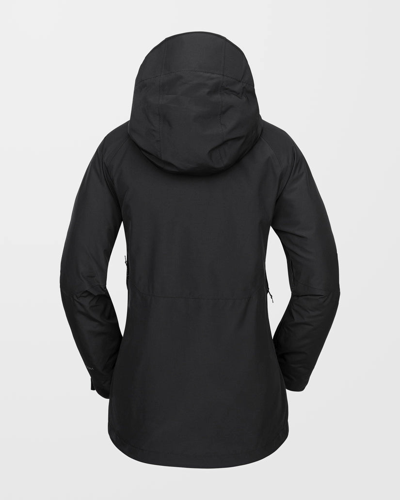 Women's Insulated Gore-Tex Ski Snowboard Jacket Black XS