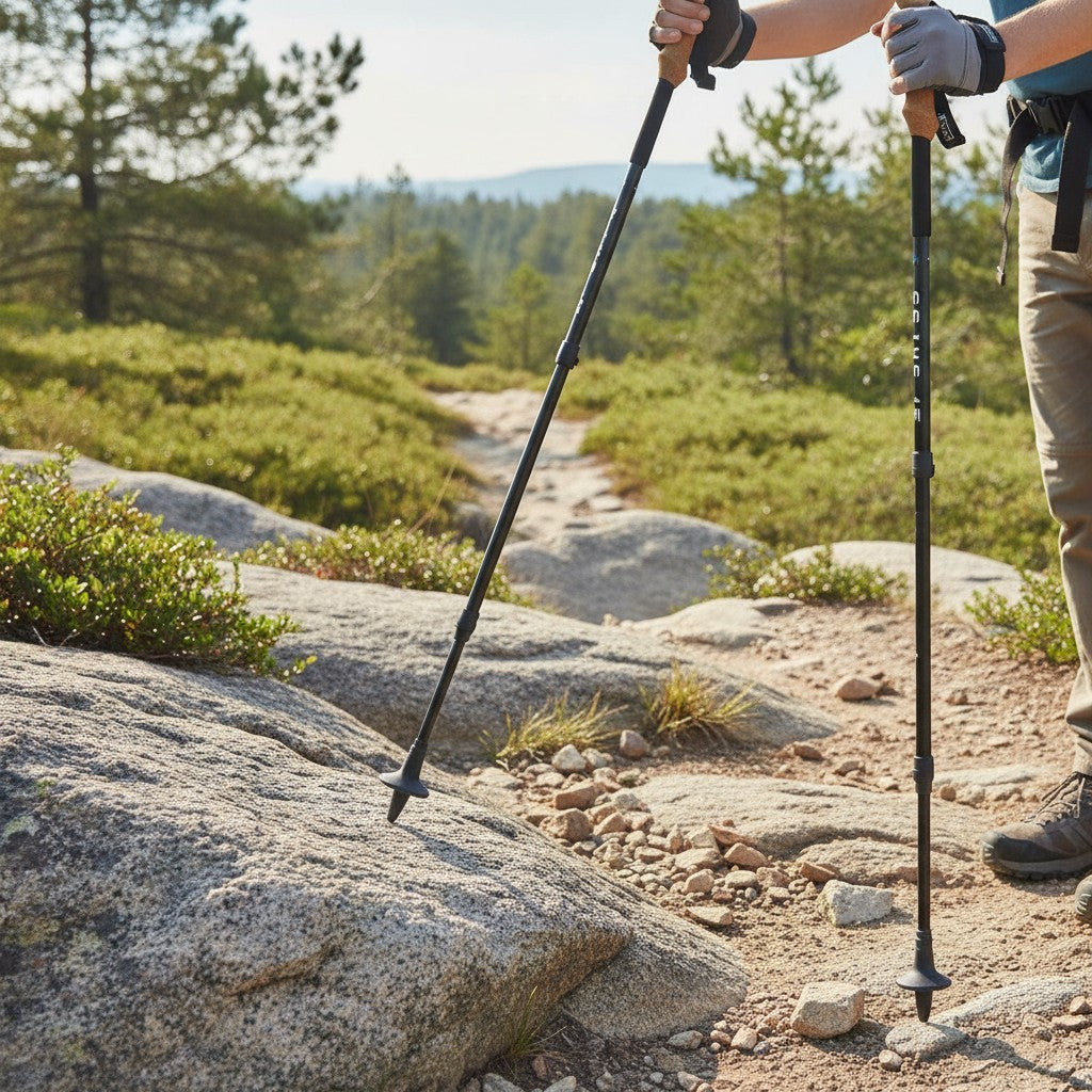 Universal Hiking Pole Tips - 10 Pack Rubber Tips for Trekking Poles