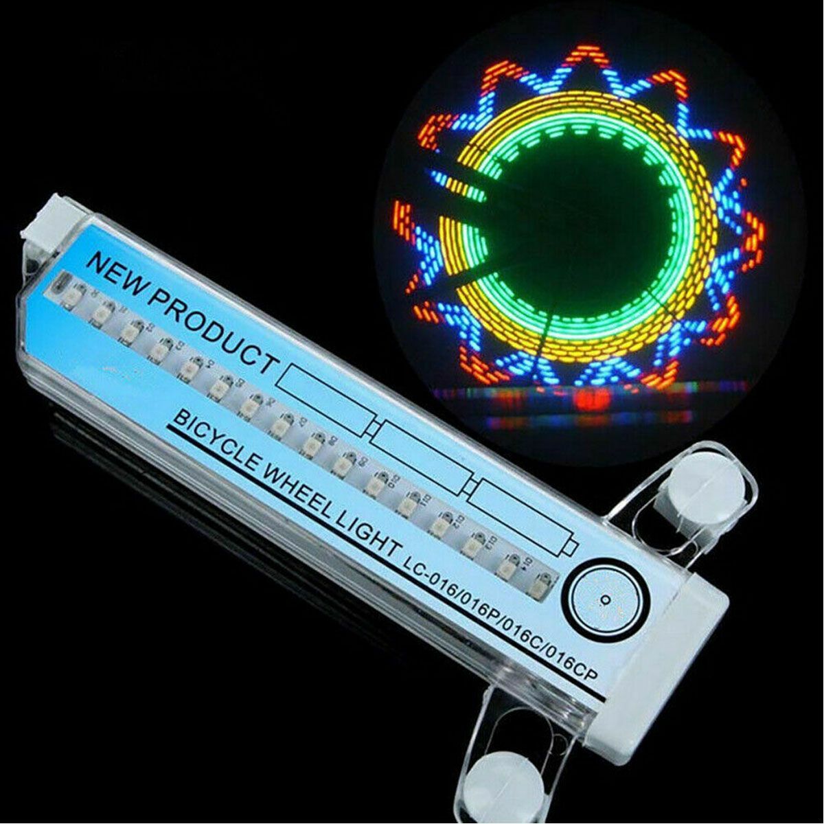 Colorful LED Bicycle Spoke Lights - 32 Patterns, Waterproof, for Night Riding