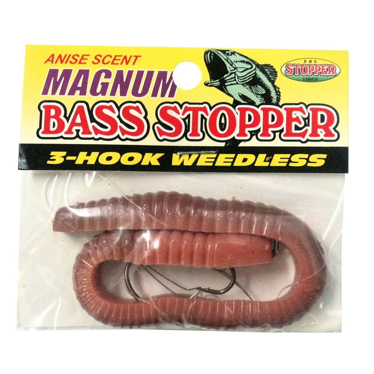 Fishing Worm Rig Set - Weedless 6-Inch Bass Lure Multiple Colors