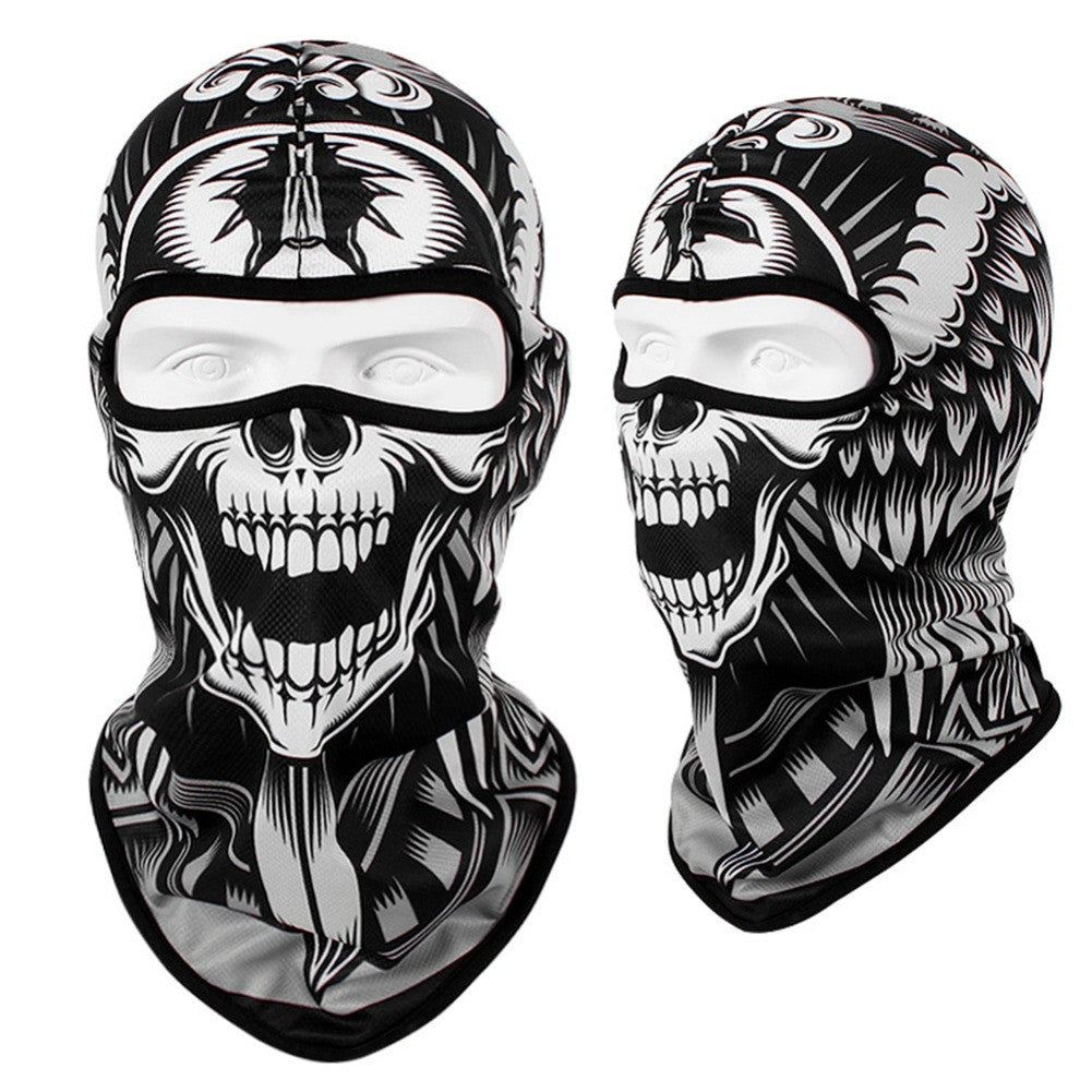 Full Face Mask Balaclava Ghost Skull Windproof Cycling & Tactical Hood