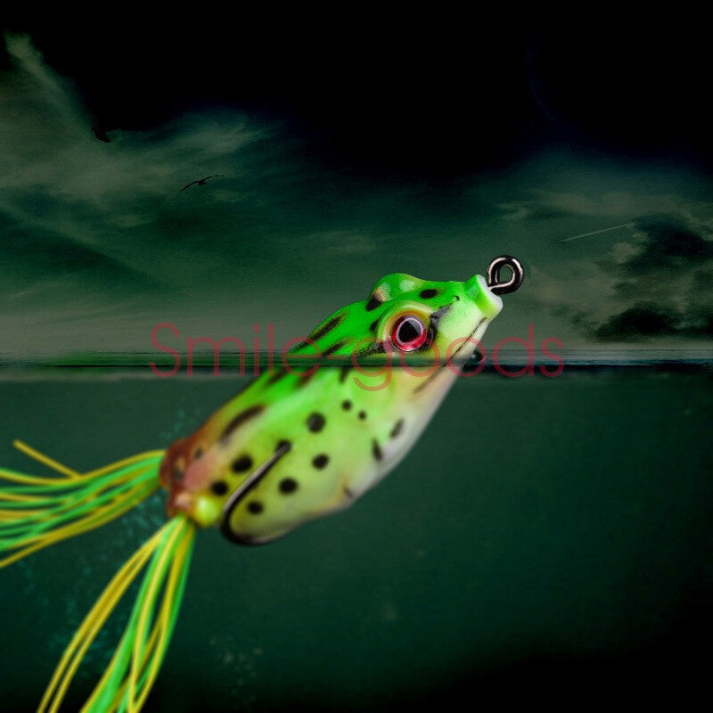 5pcs Frog Soft Fishing Lures Set - Topwater Crankbaits for Bass, 5.5cm, 13g