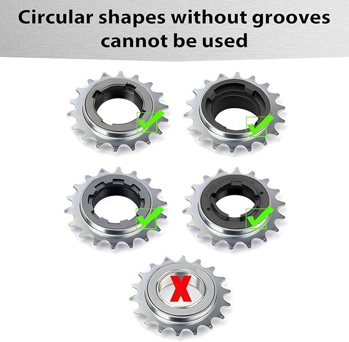 Bicycle Freewheel Remover Tool for BMX & Single-Speed Hub Removal
