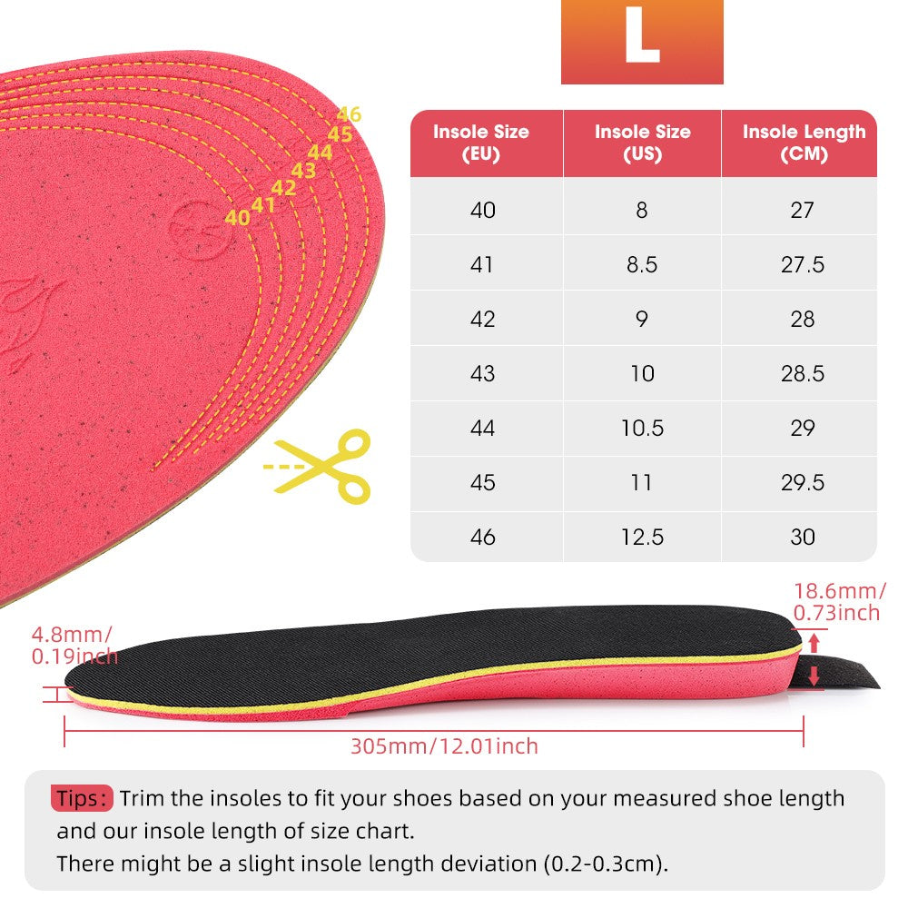 USB Rechargeable Heated Insoles for Men and Women Foot Warmer with App Control