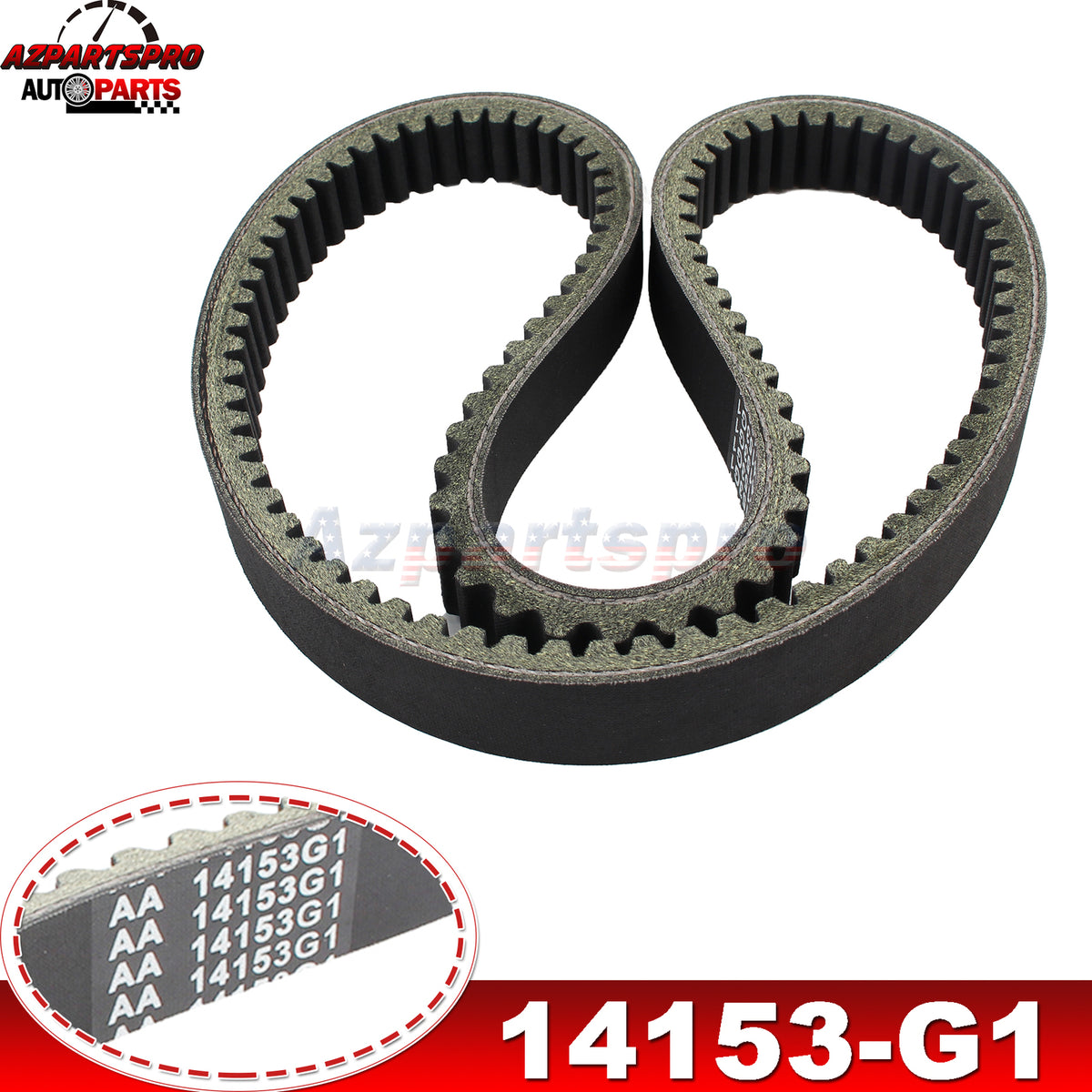 EZ GO Gas Drive Belt 2 Cycle Models 1976-1987 Replacement Part