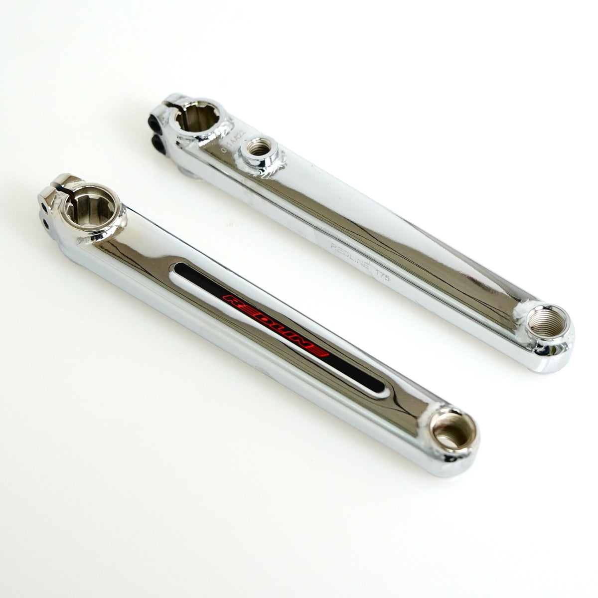 Old School BMX Crankset - Chrome 3-Piece Bicycle Cranks for Retro Builds
